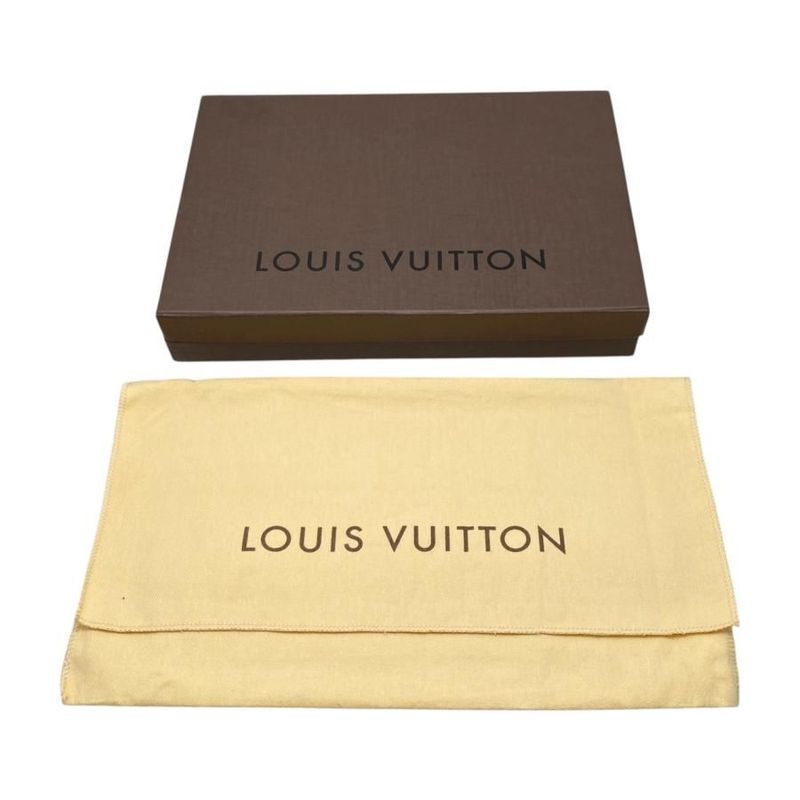 Louis Vuitton Bifold Long Wallet Travel Case Organizer Athol M30652 Taiga