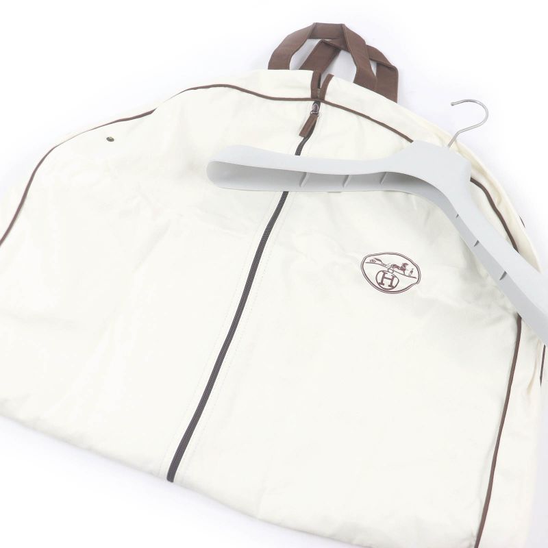 Hermes 22AW Cotton Filled Mid Length Chester Coat Khaki 44 With Hanger And