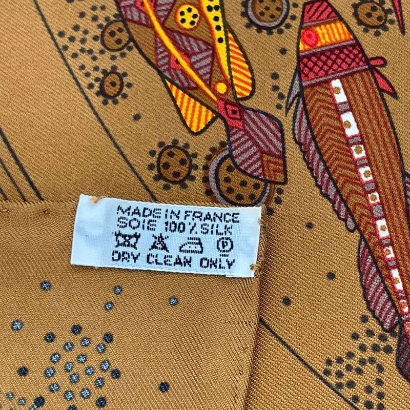 Hermes Silk Scarf Carre 90 REVE D'australie Australian Dream Blawan