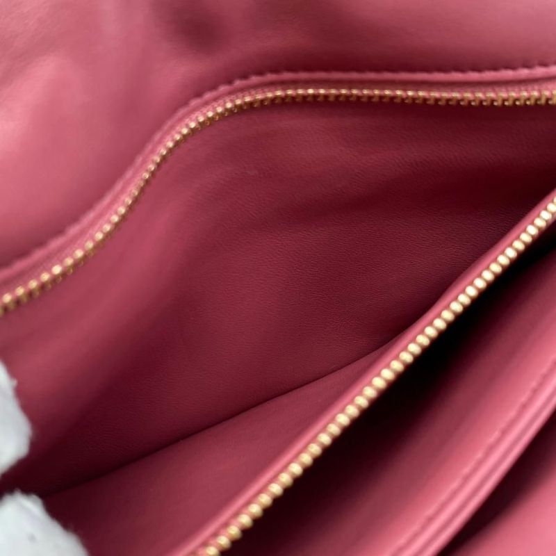 Loewe Shoulder Bag Puffergoya Bag Ap40p41x01 Lambskin Anagram Plum Rose Pink