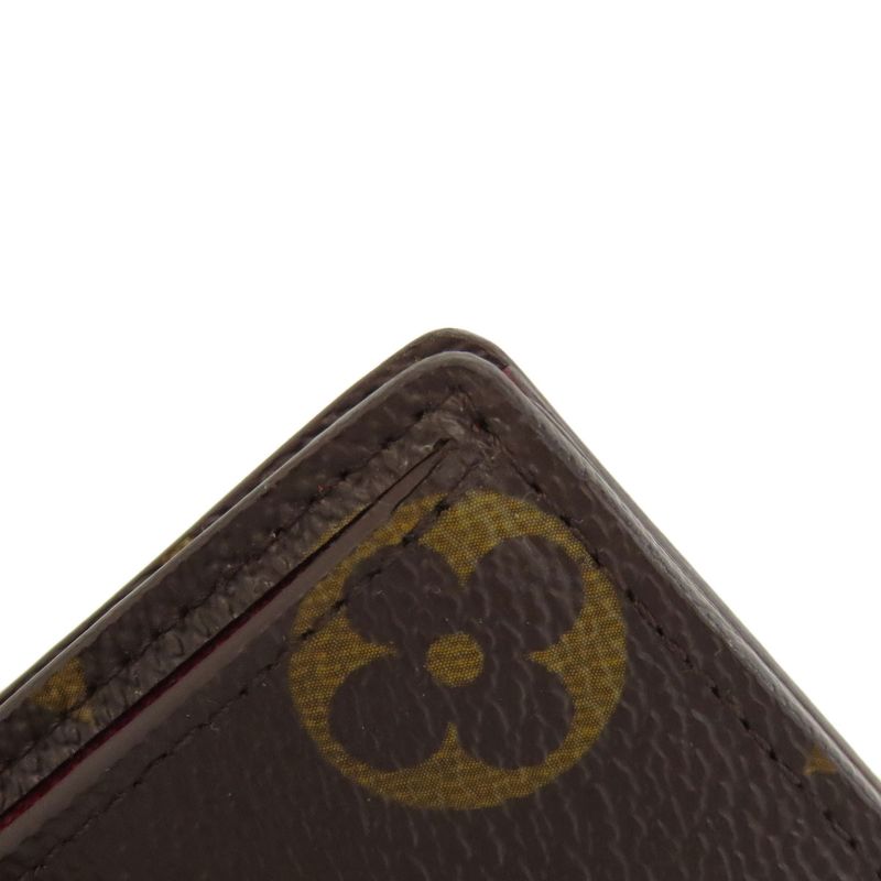 Louis Vuitton M93802 Porte Feuille Marie Card Case Monogram Canvas Women