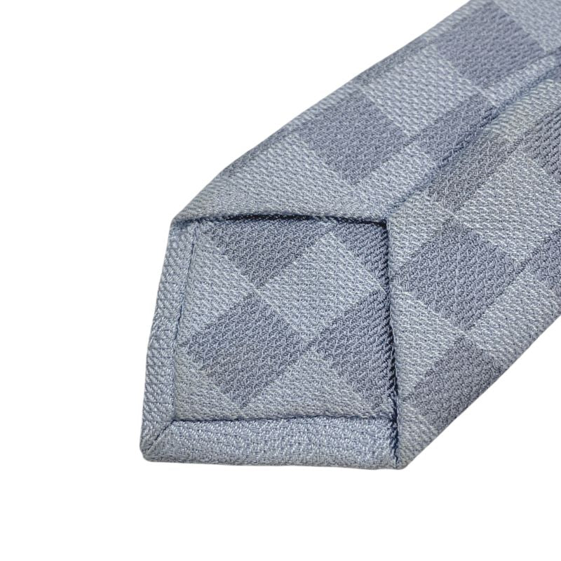 1714 Louis Vuitton Damier Classic Necktie Gentleman Blue Business