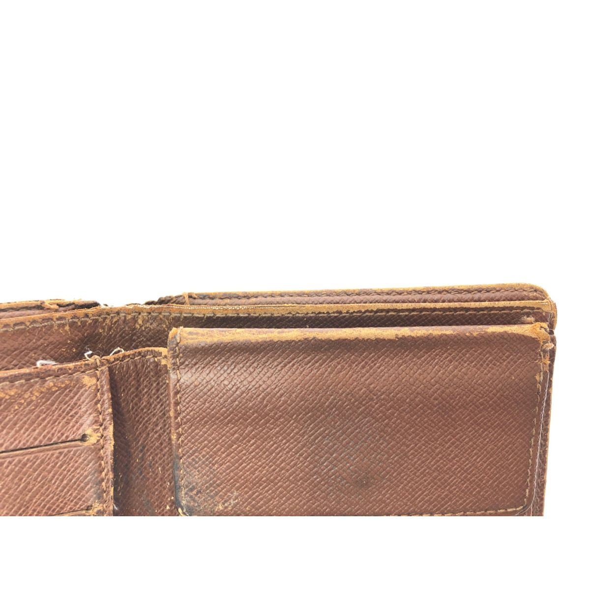 Louis Vuitton Bifold Wallet Monogram Portefeuille Marco M61675 Brown