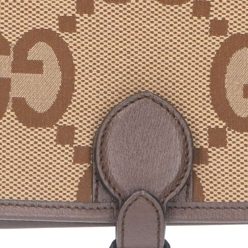 Gucci 699438 Jumbo GG Canvaleather Switched Shoulder Bag For Men