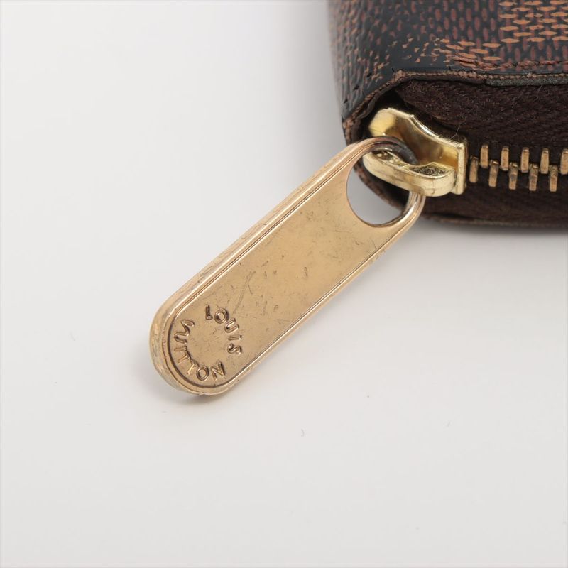 Louis Vuitton Damier Zippy Wallet Round Zip Wallet Long Wallet N60015 Ebène