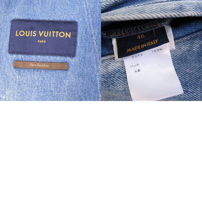 Louis Vuitton 19SS Double Front Virgil Abloh Hga73wlvp Cotton/leather Blue Size