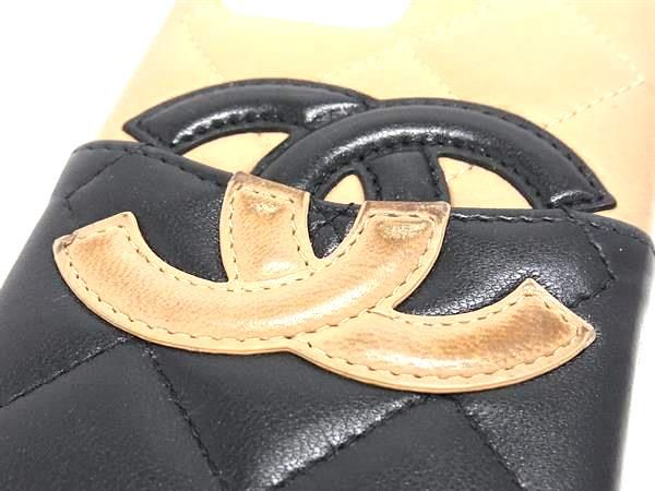 Chanel Coco-mark Matelasse Lambskin Iphone 11 Pro Phone Case In Brown And Black
