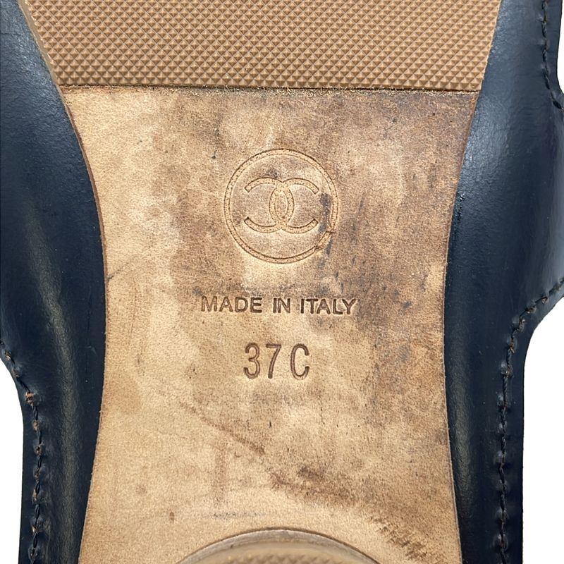 Chanel Camellia Design Sandals Red 37