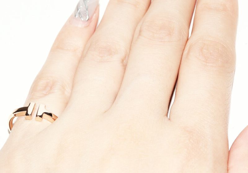 Tiffany & Co Rings 18K Pink Gold T-wire Ring