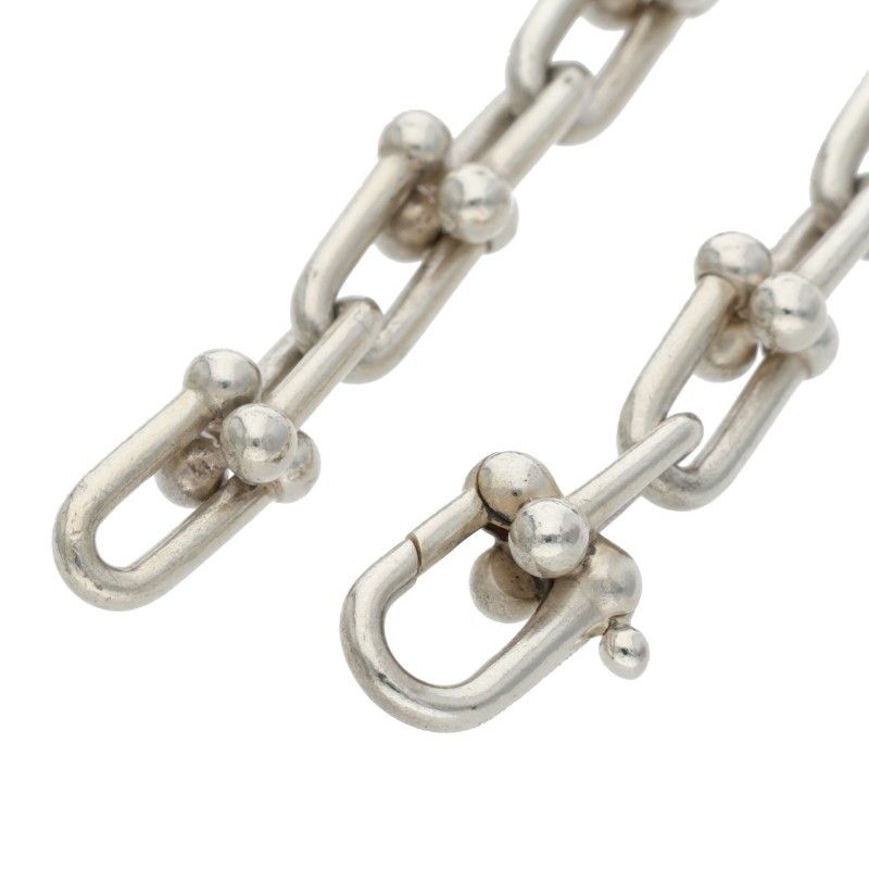 Tiffany & Co Hardwear Hardware Graduated Link Silver Necklace Men's 18inch