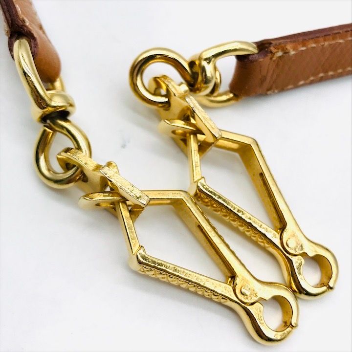 Hermes Kelly Bolide Shoulder Strap Brown Gold