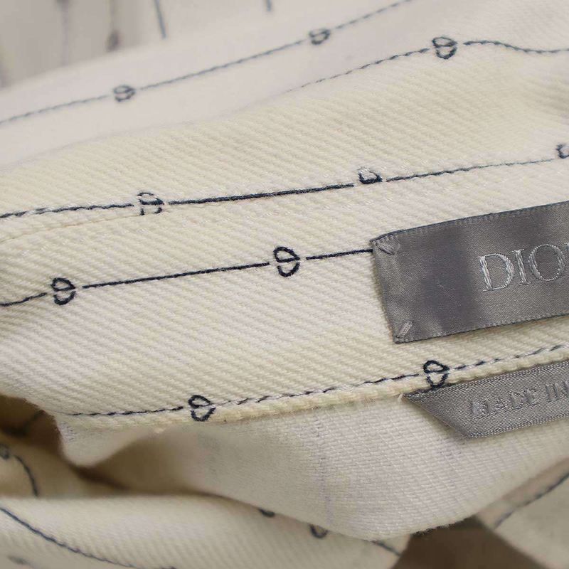 Dior 22ss Heart Logo Denim Jacket Heart Logo Denim Blouson 213d486a5448 White 46
