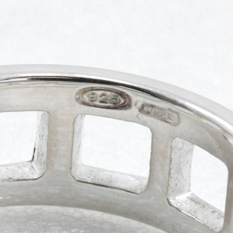 Gucci Open Square Silver 925 Size 12 Ladies 4.4g Ring