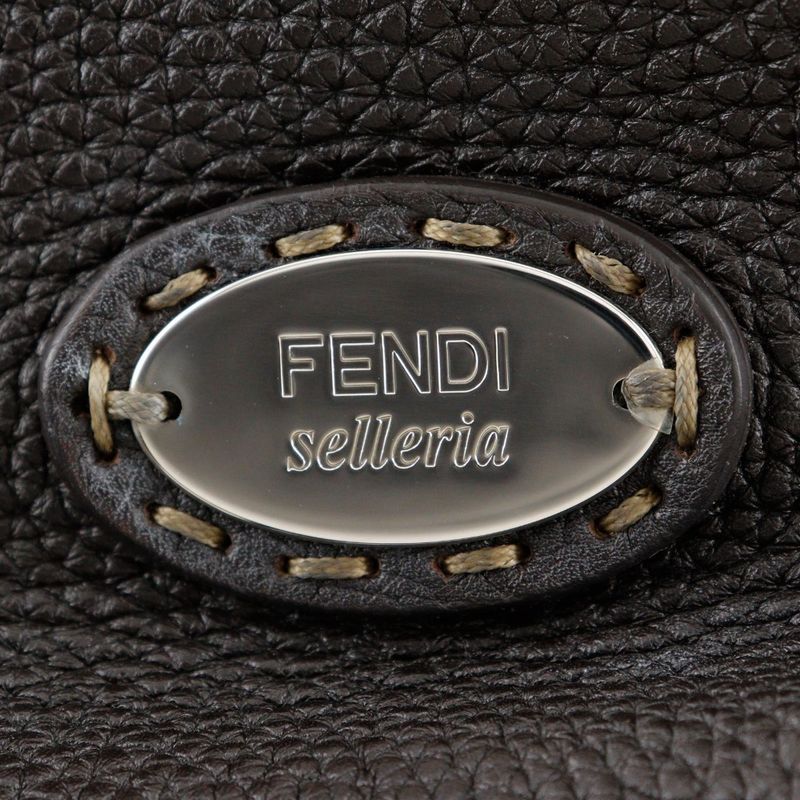 Fendi Selleria 7va282 Leather Brown Unisex Tote Bag