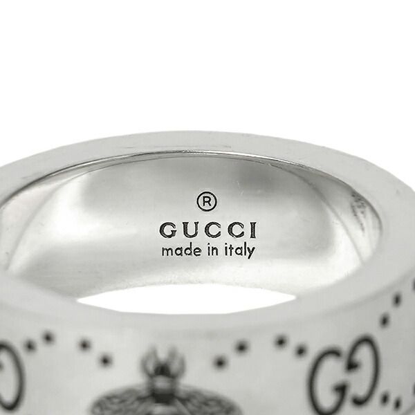 Gucci Ring GG & Bee Silver