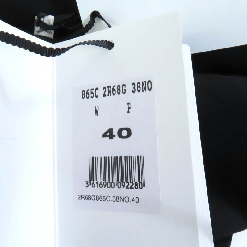 Celine 2r68g865c Triomphe Viscose Sable Workwear Dress Black 40 Women