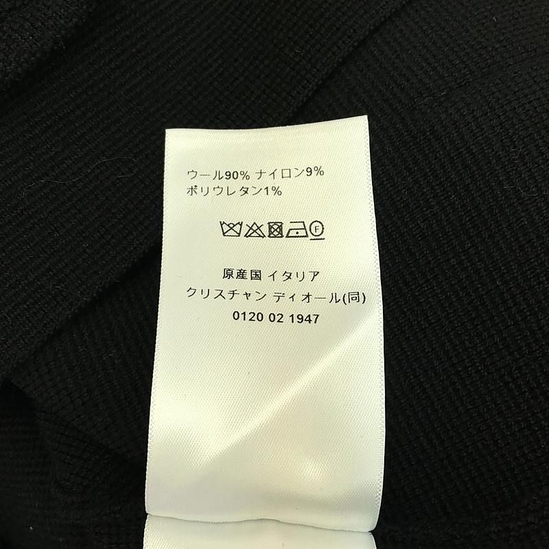 Christian DIOR - Logo Pearl Button Single Knit Jacket - 36 - Black - Women