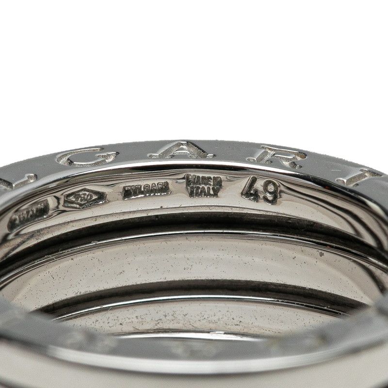 Bulgari Bee Zero One 2 Band Ring Ring #49 18K White Gold White Gold Ladies