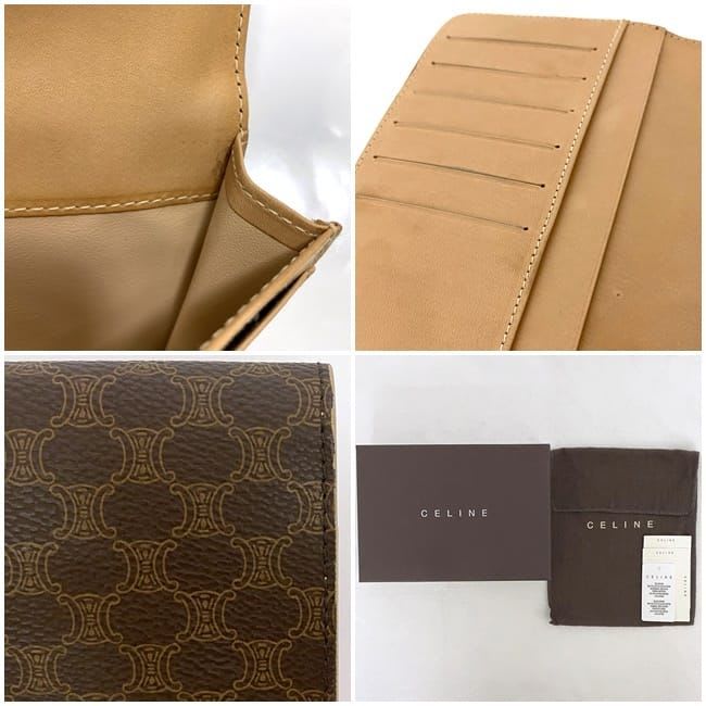 Celine Bifold Long Wallet Brown Macadam