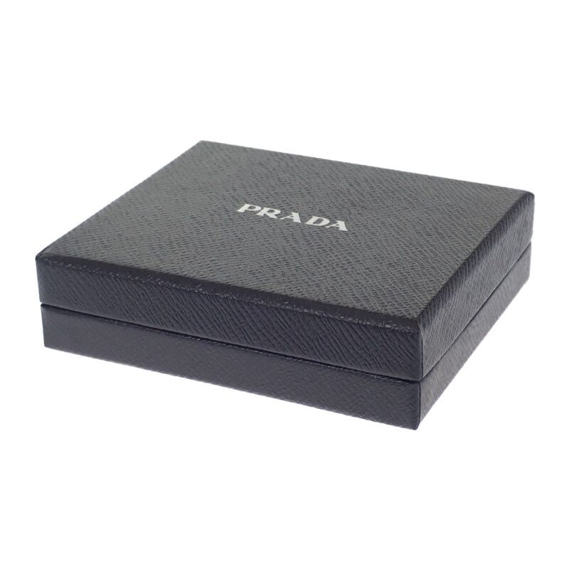 Prada Re-nylon X Saffiano Leather 2mc025_2dmh_f0002 Card Case Nylon Black
