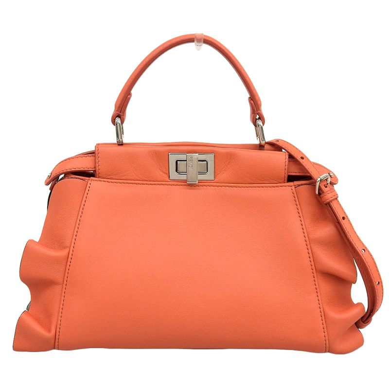 Fendi Mini Peekaboo Frill Shoulder Bag
