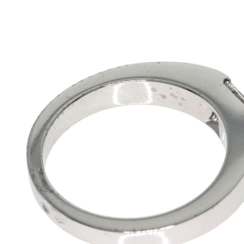 Cartier Tank Diamond #50 Ring 18K White Gold Ladies