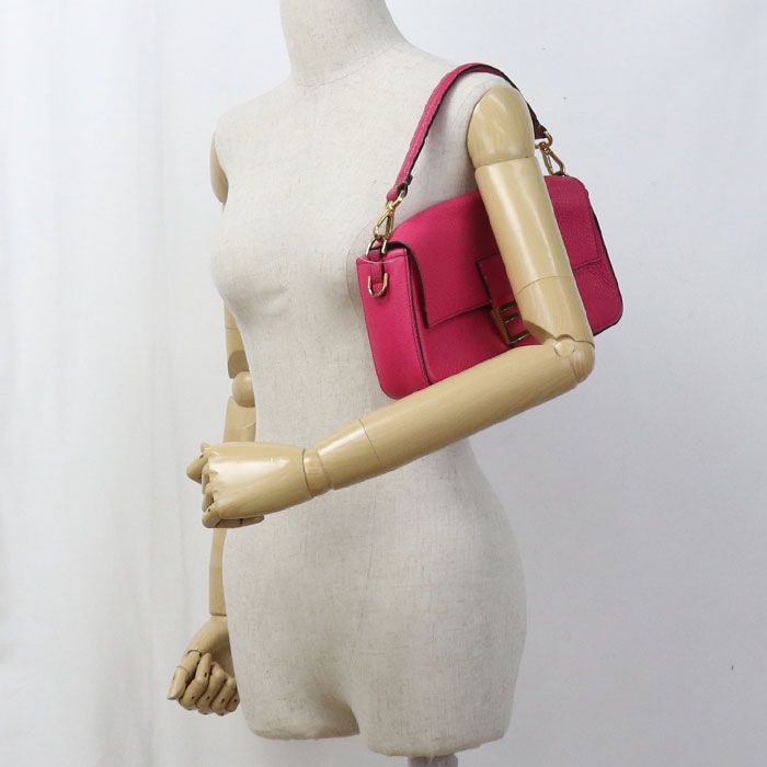 Fendi Baguette 8br600 Handbag Leather Women