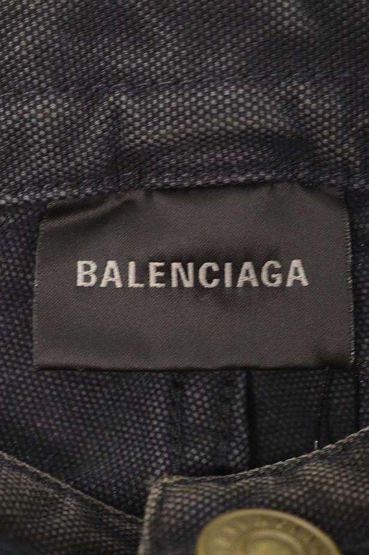 Balenciaga 791794 Tlp06 Double Knee Painter Baggy Denim Pants Men's 50