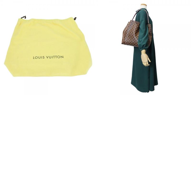 Louis Vuitton Shoulder Bag Caissa Hobo N41556 Damier Brown Rose Ballerine Pink