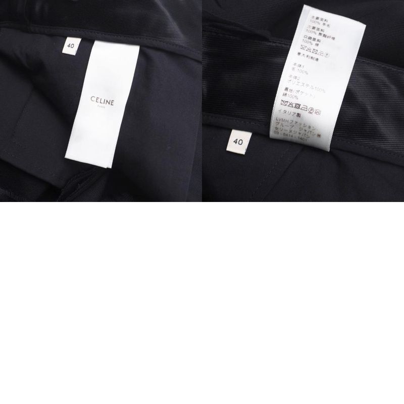 Celine Pants Size 40 One Tuck Tapered Dress Pants Slacks Made In Italy 20250121