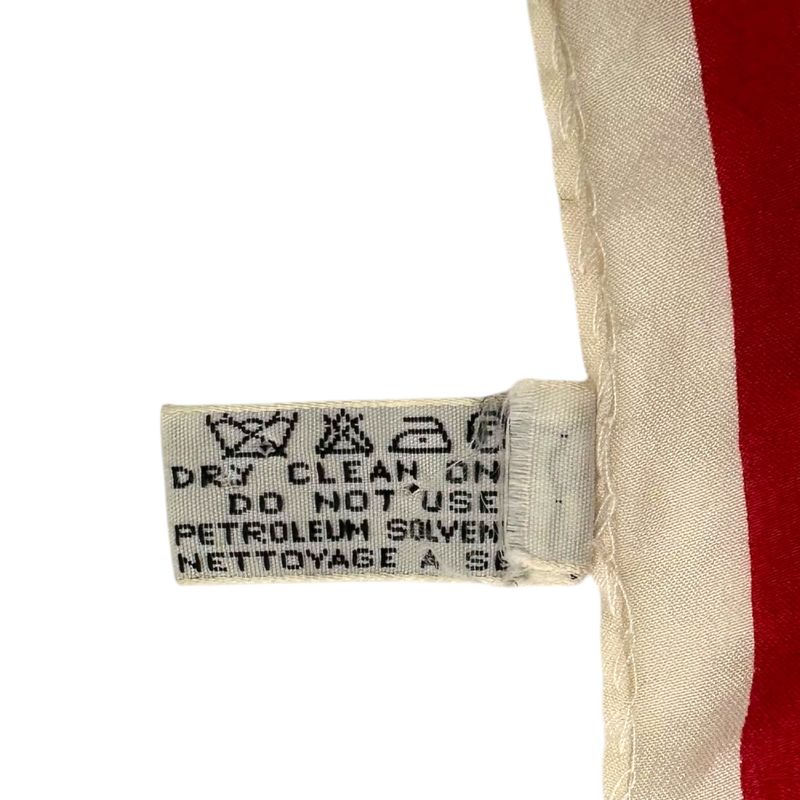Christian Dior Old Square Line Trotter Silk Scarf Red and White