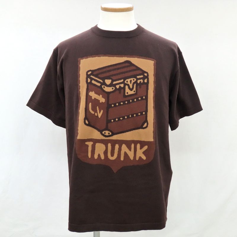 Louis Vuitton Intarsia Graphic Short-sleeve Book-neck 1afiwu Hqn83waur