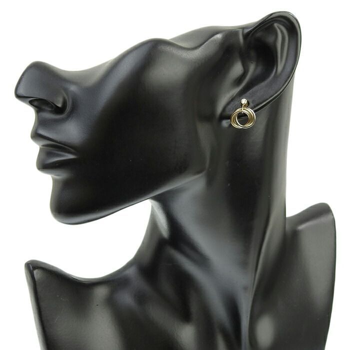 Cartier Trinity Earrings 18K Yellow Gold 18K White Gold 18K Pink Gold 750 Three