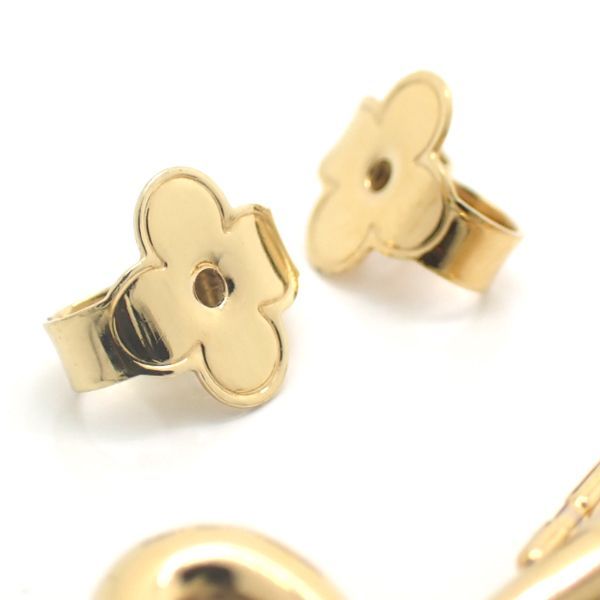 Louis Vuitton Book De Reuil Heart Fallen Love PM Earrings M00463 Gold Color GP