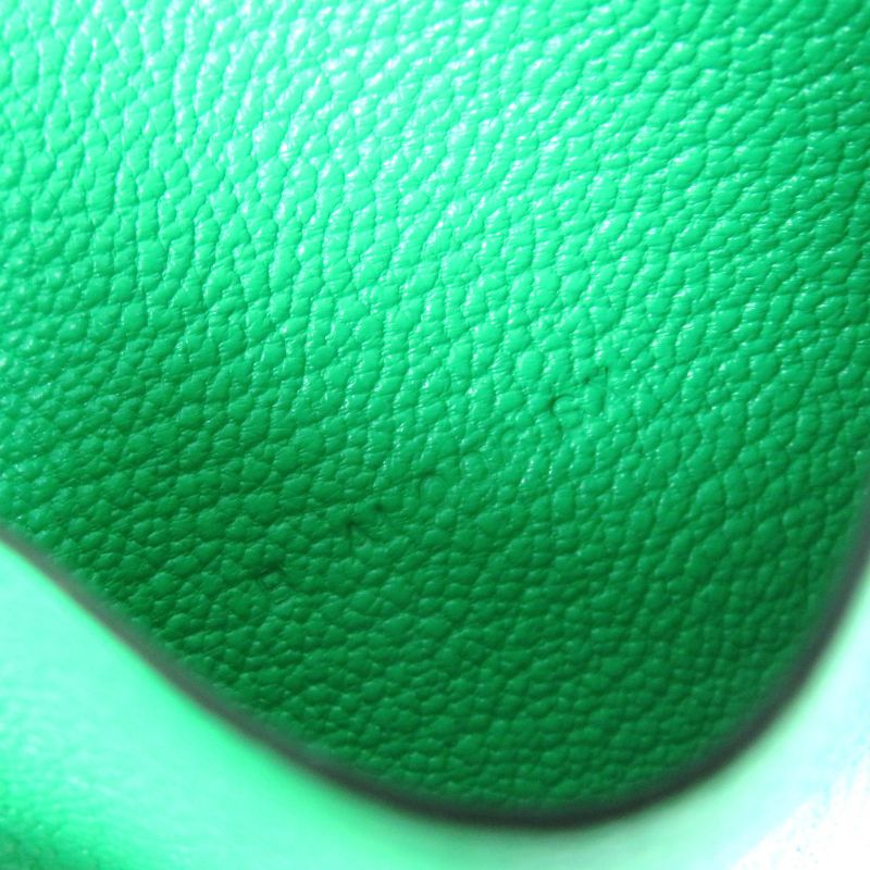 Hermes Bearn Mini Vert Comic Silver Hardware Chevre Misol Bifold Card Case