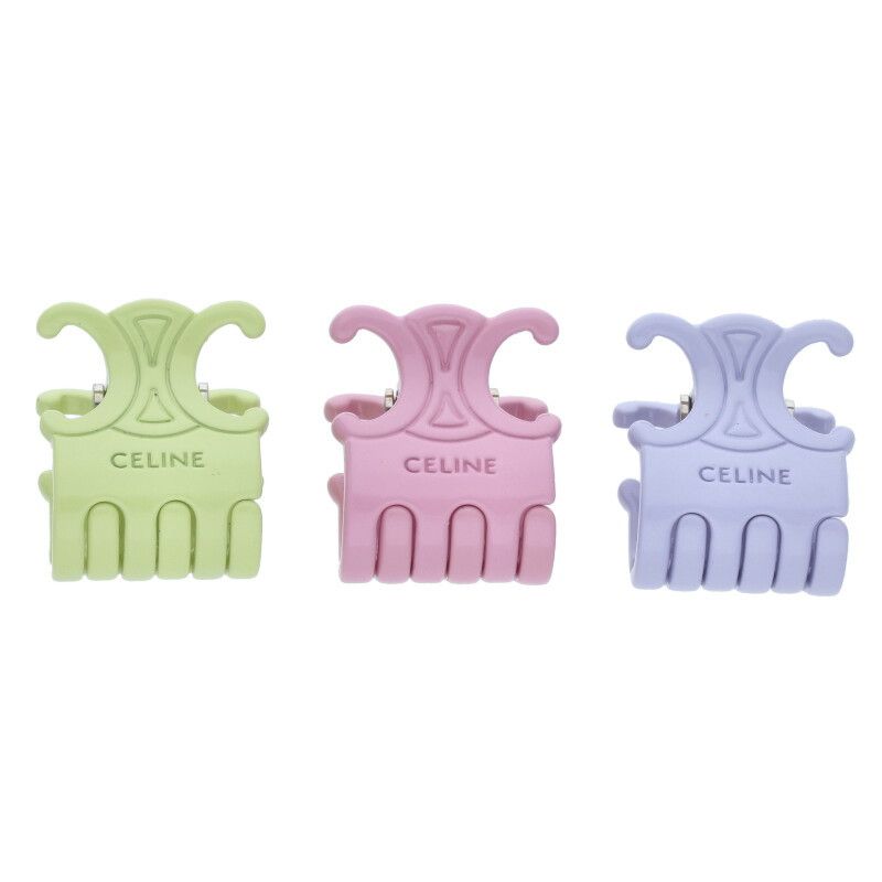 Celine Triomphe Hair Claw Hair Clip Women