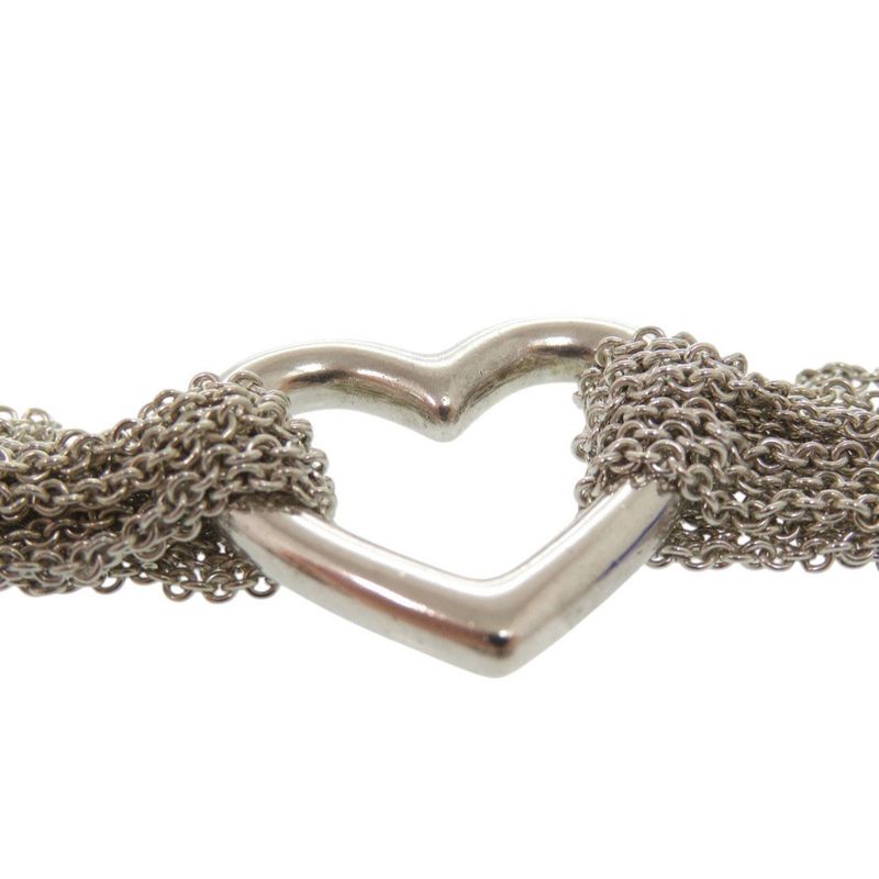 Tiffany & Co Open Heart Toggle Silver 925 Necklace 0275 Tiffany & Co