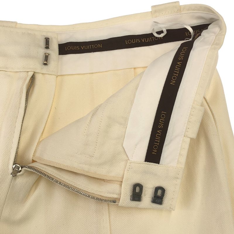 Louis Vuitton Cotton Linen Skirt White 36