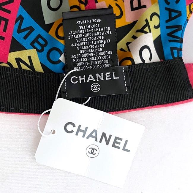 Chanel Cap Pink Coco Mark Hat 100% Cotton