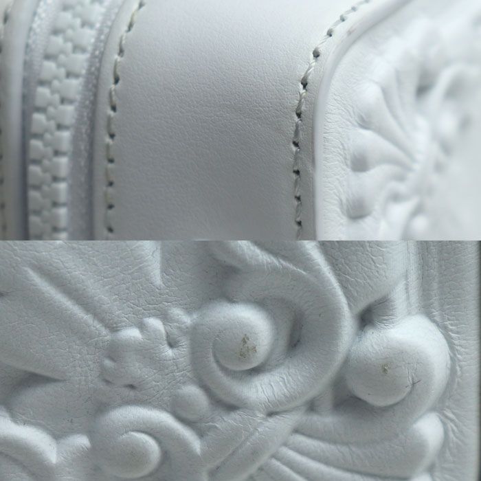 Louis Vuitton LV Ornament Soft Trunk Shoulder Bag White M21833 IC Unisex