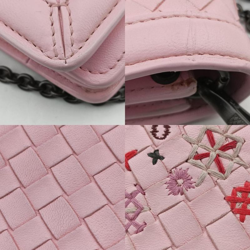 Bottega Veneta Intrecciato Nappa Meadow Flower Mini Pink And Multicolor