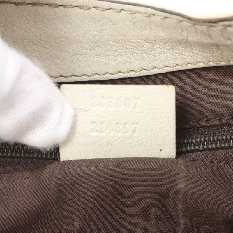 Gucci GG Canvas Sherry Line Leather Tote Bag Shoulder Hand 233607 Women EME