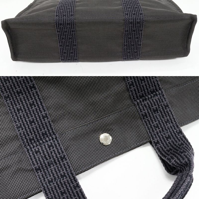 Hermes Tote Handbag Her Line Tote MM Canvas Gray