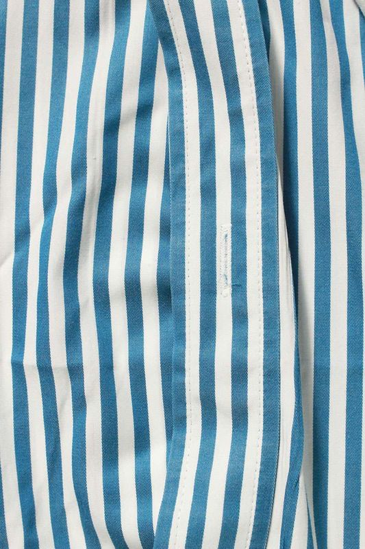 Balenciaga 625567 Tim17 B Logo Embroidered Striped Long Sleeve Shirt Men 39