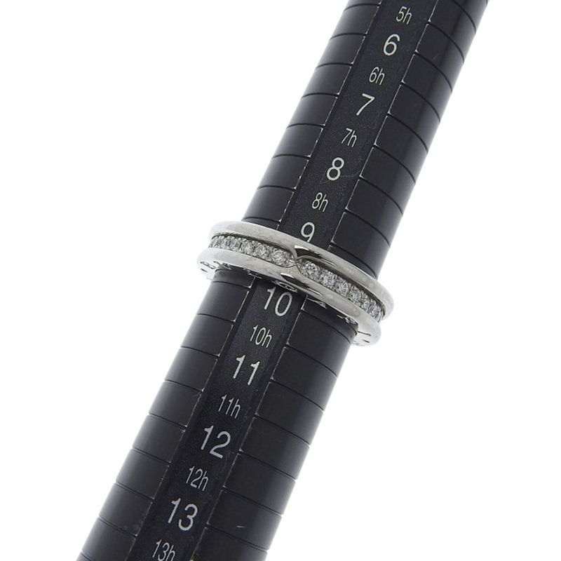 Bvlgari Bulgari B-zero1 Eternity 18kwhite Gold With Diamonds #9.5 Ladies 6.0g