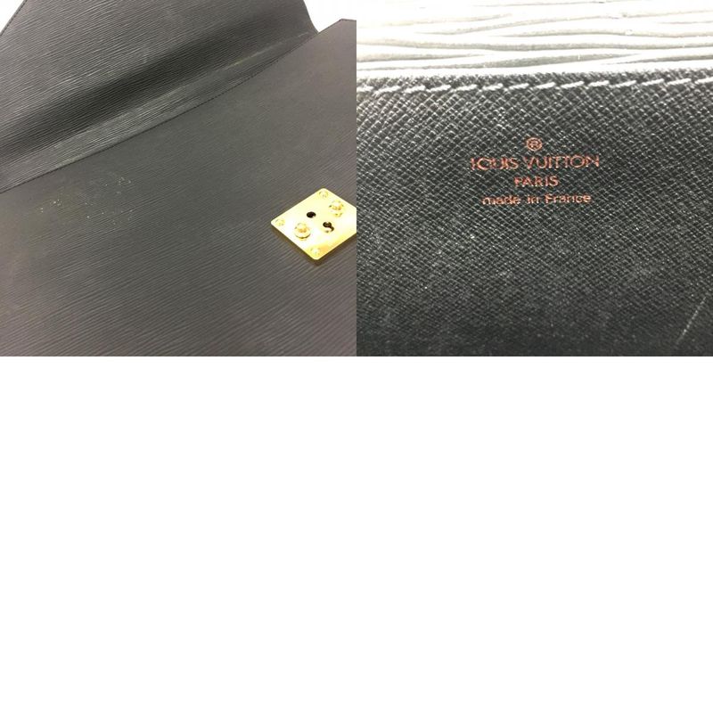 Louis Vuitton Business Bag Serviette Ambassador M54412 Epi Leather Creel Black