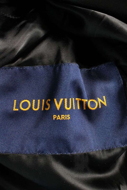 Louis Vuitton 22AW Rm222m RMT Hnl08w Damier Spread Leather Jacket Men 44