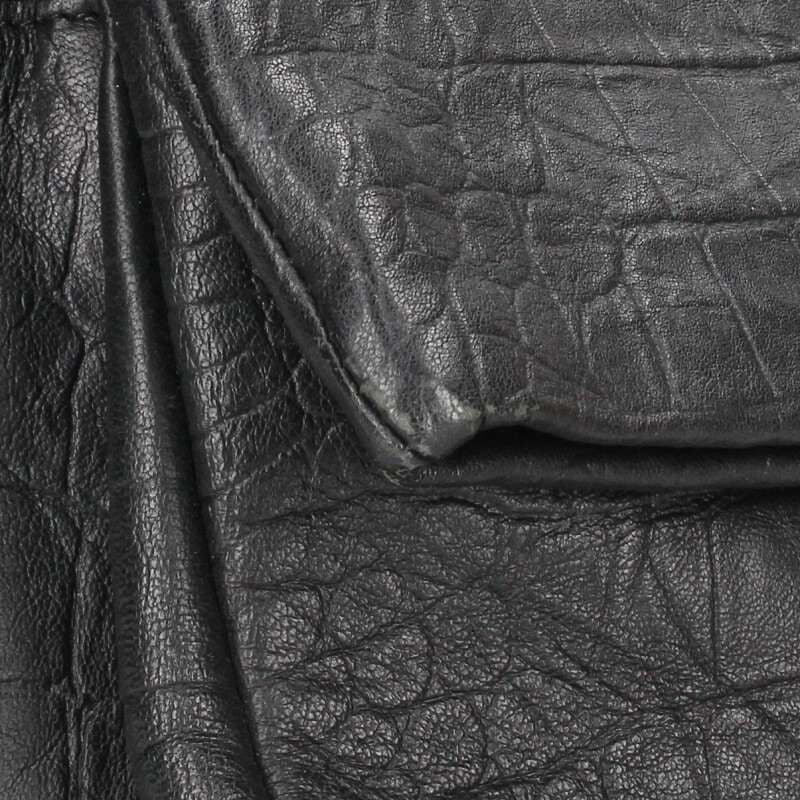 Saint Laurent Paris 620663 Monogram Croc Shape Pressed Chain Shoulder Bag Women