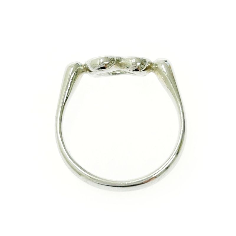 Tiffany & Co Silver Open Heart Ring 2.3g 925 Engraved 423833 Ring