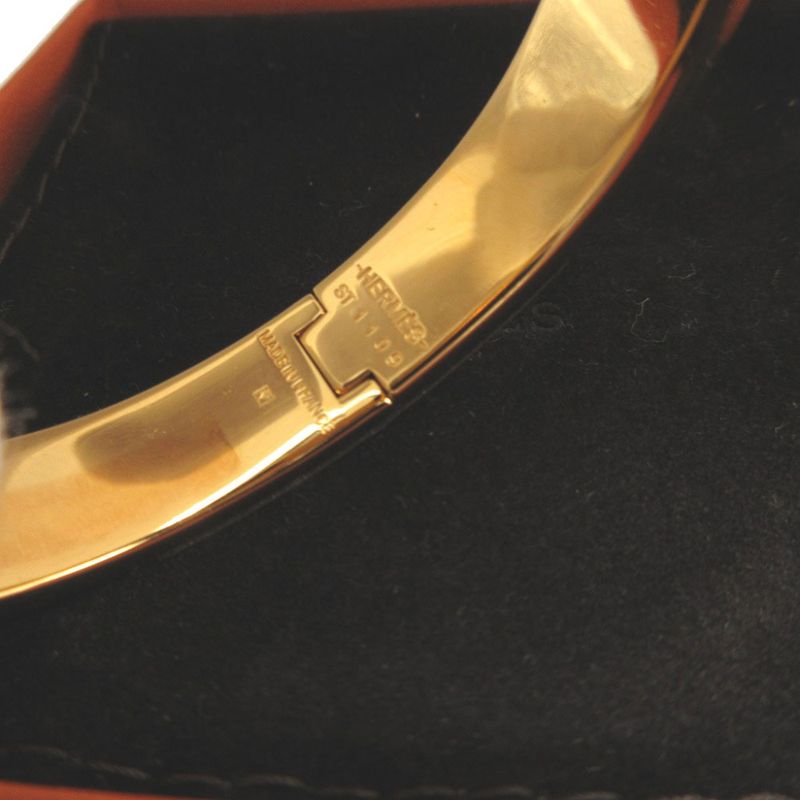 Hermes Click Cadenas PM Metal Rose Dragee Rose Gold Bracelet Bangle 0608 Hermes